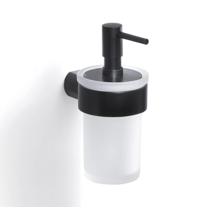 Close up product image of the Origins Living Pirenei Black Soap Dispenser